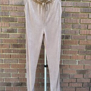 Mason Baker Drawstring Jogger Pants Khaki Stretch Taupe Brown Size Large